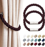 NICEEC 2 Pack Strong Magnetic Curtain Tiebacks Modern Simple Style Drape Tie by NICEEC