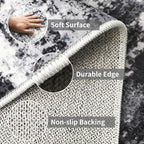 2x8 Washable Runner Rugs for Hallway: Easy-to-Clean Abstract Runners for - Image 5