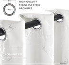 Deconovo White Curtains, Room Darkening Curtain, Thermal Insulated Noise - Image 5