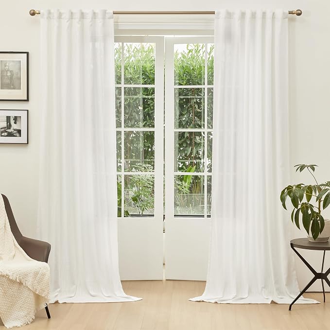 MYSKY HOME Extra Long Curtains for Living Room, Soft Cotton and polyester - Image 2
