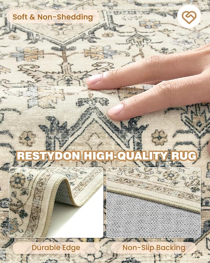 Runner Rug 2x6, Non Slip Washable Rugs - Image 7