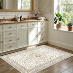 2x3 Area Rugs Living Room Rug: Washable Vintage Boho Rug No Slip Stain - Image 4