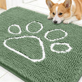 OLANLY Dog Door Mat for Muddy Paws 30x20, Paw Print Design, Absorbs Moisture by OLANLY
