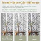 OWENIE Furman Cafe Curtains 30 Inch Length 2 Panels Set, Elegant Geometric - Image 5