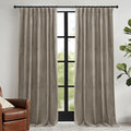 RYB HOME Blush Velvet Curtains 96 inches 2 Panels Set, Thermal Insulated by RYBHOME