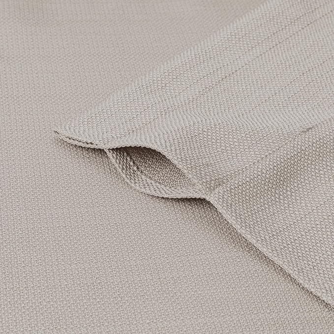 Chyhomenyc Valance for Windows, Faux Linen Slub Textured Semi Sheer Small - Image 7