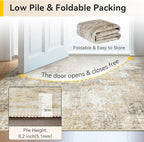 Washable Area Rugs 2'x10' Non-Slip Modern Abstract Soft - Image 6