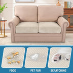 H.VERSAILTEX Velvet Stretch Couch Cushion Cover Plush Cushion Slipcover - Image 3