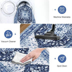 Yamaziot Washable Runner Rug, 2x6 Non-Slip Boho Vintage Hallway Rug Runner - Image 5