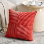Fancy Homi 2 Packs Red Decorative Throw Pillow Covers 22x22 Inch - Image 2