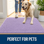 OLANLY Dog Door Mat for Muddy Paws 59x20, Absorbs Moisture and Dirt, Absorbent - Image 6