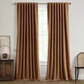 MIULEE 100% Blackout Linen Curtains by MIULEE