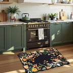 Rugflix Scalloped Floral Rug for Entryway, 2x3 Washable Non-Slip Kitchen Area - Image 3