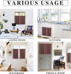 RYB HOME Blackout Bathroom Window Curtains, Short Thermal Insulated Heat - Image 4