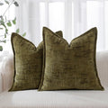 HPUK Fall Chenille Soft Throw Pillow Covers 18x18 Set of 2, Accent Cushion by HPUK