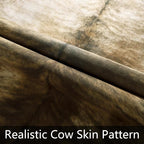 AROGAN Western Decor Faux Fur Cowhide Rug, 4.6 x 5.2 Feet Premium Animal Skin - Image 5