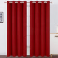 LEMOMO Red Thermal Blackout Curtains/52 x 108 Inch/Set of 2 Panels Room by Lemomo
