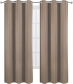 LEMOMO Cappuccino Thermal Blackout Curtains/38 x 84 Inch/Set of 2 Panels Room - Image 2