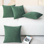 CaliTime Christmas Throw Pillow Covers Decorative 18 X 18 Inches Pack of 4 Cozy - Image 6