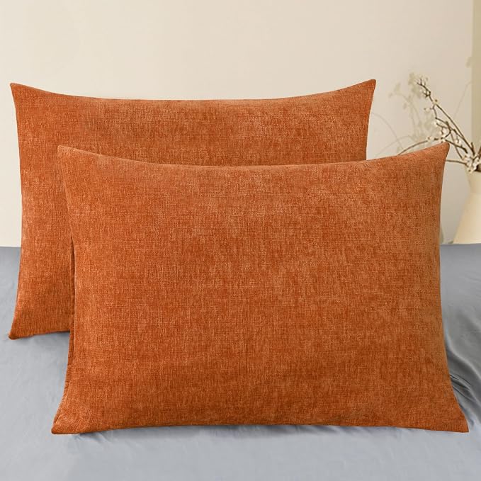 CaliTime Fall Throw Pillow Covers Decorative 20 X 26 Inches Pack of 2 Cozy by CaliTime