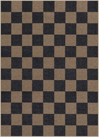 Lahome Checkered Easy Jute Living Room Rugs, 5x7 Black Dining Room Office Rug - Image 7