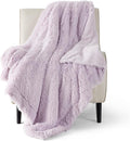 Bedsure GentleSoft Fluffy Lavender Purple Throw Blanket, Soft Cozy Fuzzy Plush by BEDSURE