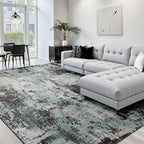 Washable Area Rugs 8'x10' Non-Slip Modern Abstract Soft by RELEANY
