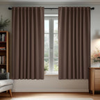 Deconovo Blackout Curtains, Thermal Insulated, W70 x L63 2 Panels, Back Tab by Deconovo
