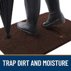 OLANLY Dog Door Mat for Muddy Paws 44x24, Absorbs Moisture and Dirt, Absorbent - Image 2