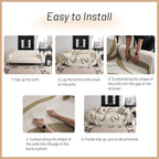 MYSKY HOME Couch Cover for 3 Cushion Couch Sofa Cover, Super Soft Boho Couch - Image 6