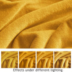 KMUSET Fleece Blanket Twin Size Honey Yellow Lightweight Super Soft Cozy Fuzzy - Image 4
