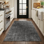 Latte&Fog 3x5 Entryway Rug Indoor, Modern Abstract Washable Area Rug, Boho Non - Image 3