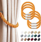 NICEEC 6 Pack Strong Magnetic Curtain Tiebacks Modern Simple Style Drape Tie by NICEEC