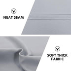 DWCN Silver Grey Short Blackout Curtains - Image 5
