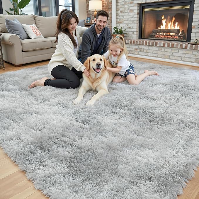 Rugs for Living Room 5x8, Alfombras para Salas Shag Large Plush Soft Area Rug - Image 7