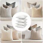 MIULEE Pillow Inserts 18x18, Down Feather Throw Pillow Inserts, Premium Fluffy - Image 4