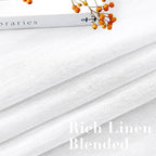 H.VERSAILTEX Natural Linen Semi Sheer Curtains Soft Semi Sheer Curtain Panels - Image 4
