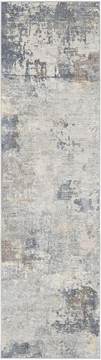 2X8 Washable Runner Rug for Hallway: Soft Neutral Modern Abstract Area Rug - Image 9