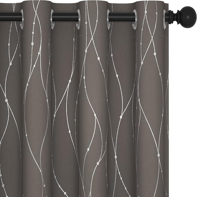 Deconovo Blackout Curtains, Thermal Insulated Soundproof Grommet Drapes by Deconovo