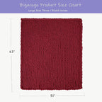 Bigacogo Chunky Knit Throw Blanket - Image 2