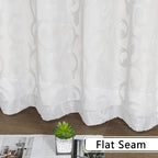 OWENIE Furman Sheer White Curtains 84 inches Long - Image 7