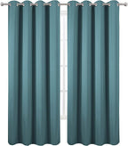LEMOMO Sea Teal Thermal Blackout Curtains/52 x 84 Inch/Set of 2 Panels Room - Image 2