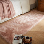 AMTOVO Faux Fur Rug, 2 x 6 ft Runner Area Rugs by AMTOVO
