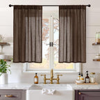 BGment Linen Curtains 40 Inch Length by BGment