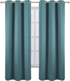 LEMOMO Sea Teal Thermal Blackout Curtains/38 x 84 Inch/Set of 2 Panels Room - Image 2