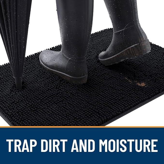 OLANLY Dog Door Mat for Muddy Paws 32x20, Absorbs Moisture and Dirt, Absorbent - Image 2