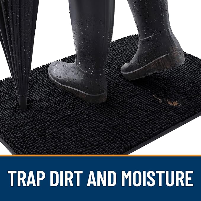 OLANLY Dog Door Mat for Muddy Paws 44x24, Absorbs Moisture and Dirt, Absorbent - Image 2