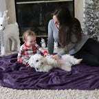 Bedsure GentleSoft Fleece Throw Blanket Purple - Image 8
