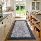 48x32 Large Bathroom Rugs Washable Non Slip, Dark Grey Bath Mat - Image 3