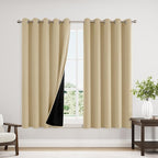 ChrisDowa 100% Blackout Curtains 63 inch Long by ChrisDowa